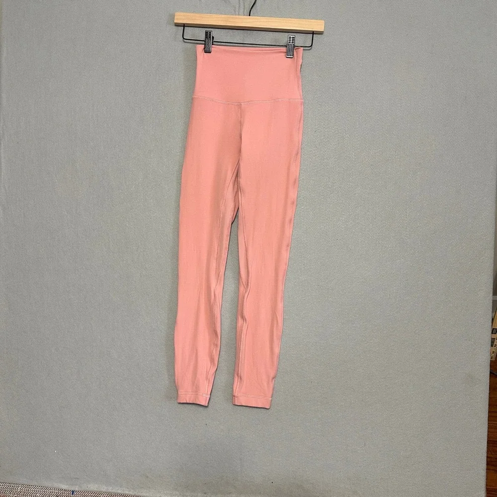 Lululemon Align High-Rise Pant 25‎ Pink Nulu Yoga Leggings Size 2